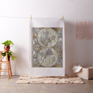 Tissu Carte du Vieux-Monde n°3 : Arrière-plans Mur penda