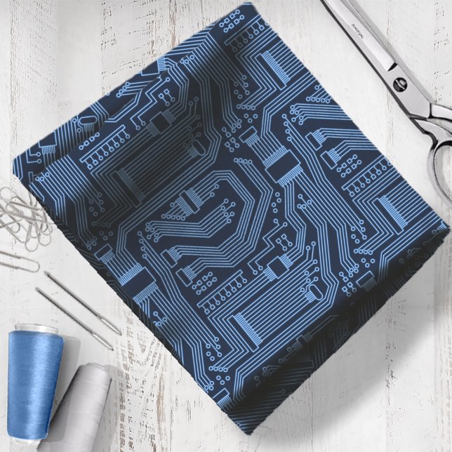 Tissu Carte Motif Blue ID245 (Créateur téléchargé)