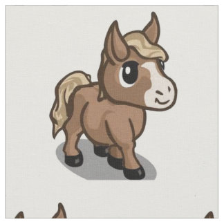 Tissu Cartoon Horse Fabric