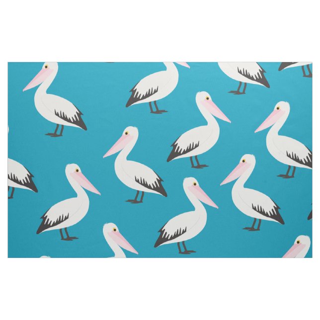 Tissu Cartoon Pelican Motif (Fat Quarter)