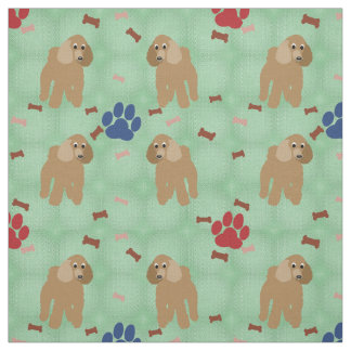 Tissu Cartoon Poodle
