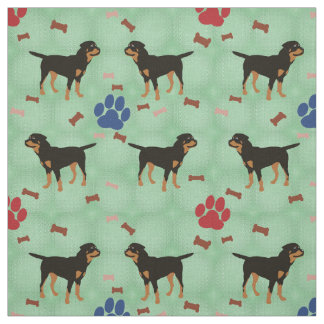 Tissu Cartoon Rottweiler