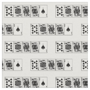 Tissu Casino Night Poker Royal Straight Flush Spades