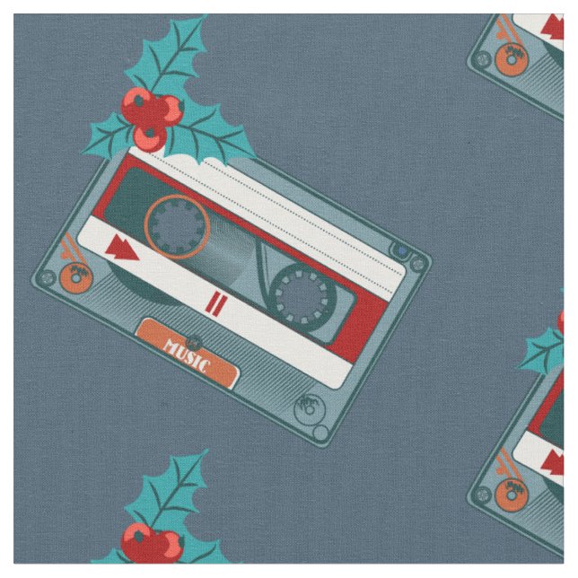 Tissu cassette de musique de noël (Fermer)