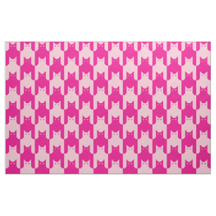Tissu Catstooth rose