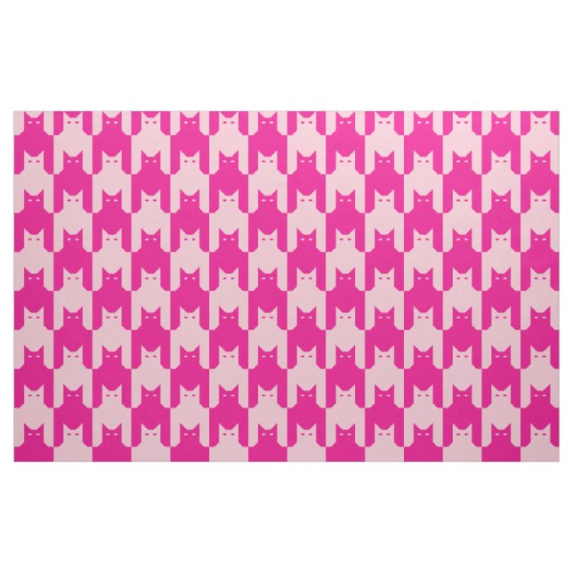 Tissu Catstooth rose (Fat Quarter)