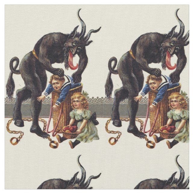 Tissu cauchemar noël krampus (Fermer)