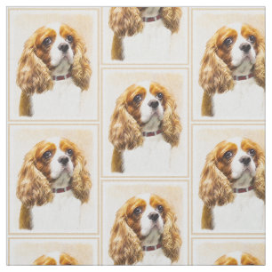 Tissu Cavalier Le Roi Charles Spaniel Peinture originale