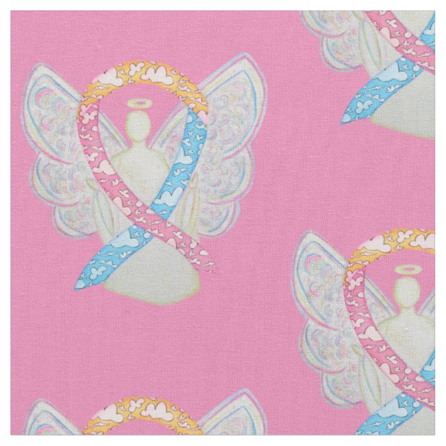 Tissu CDH Clouds Sensibilisation Ruban Angel matériau ti (Fermer)