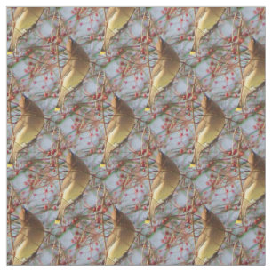 Tissu Cèdre cirage oiseaux Motif de la nature