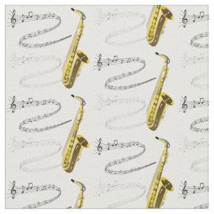 Tissu Célébration de la musique de jazz