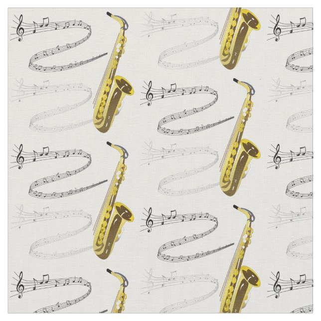 Tissu Célébration de la musique de jazz (Fermer)