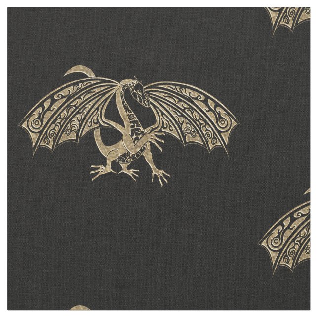 Tissu céleste Golden Dragon Goth (Fermer)