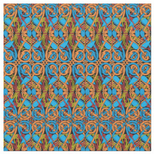 Tissu Céltic Knot Animaux Lindisfarne Motif