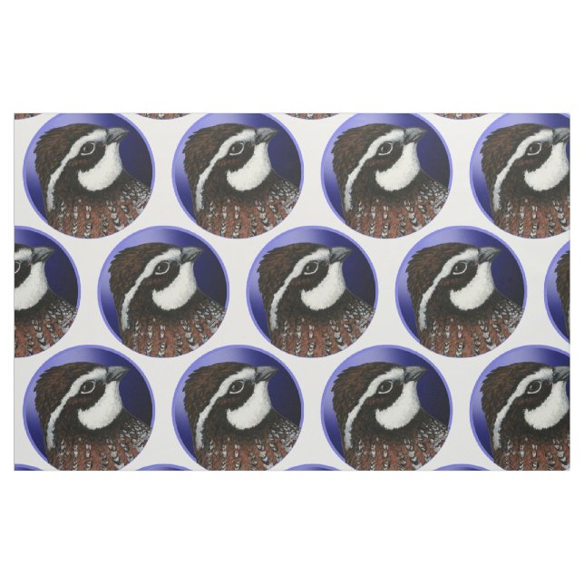 Tissu Cercle de tête de colin de Virginie (Fat Quarter)