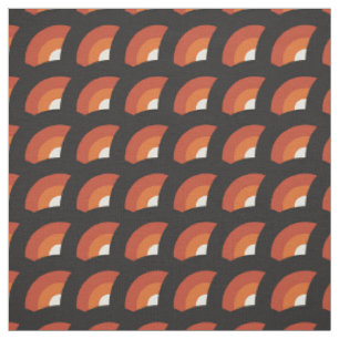 Tissu Cercle géométrique moderne du milieu du siècle