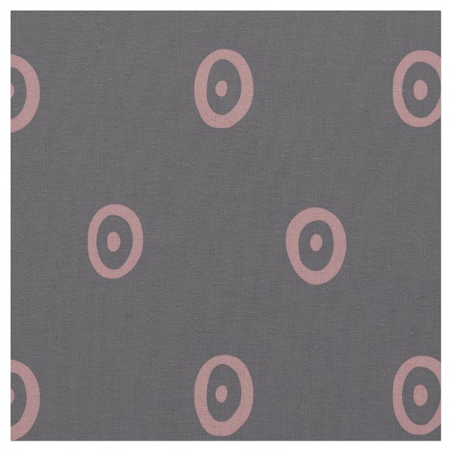 Tissu Cercles à main rose et gris Motif (Fermer)