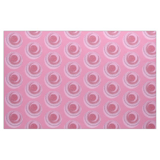 Tissu Cercles Abstraits rose Tourbillonnant Points Fabri