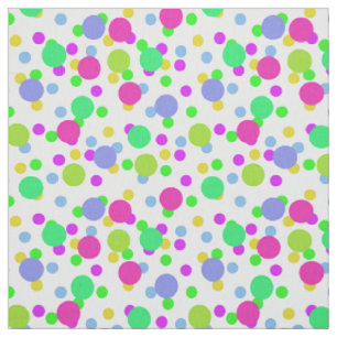 Tissu Cercles abstraits sans couture amusant confetti po