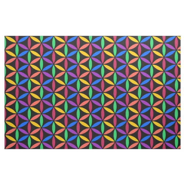 Tissu Cercles arc-en-ciel (Fat Quarter)