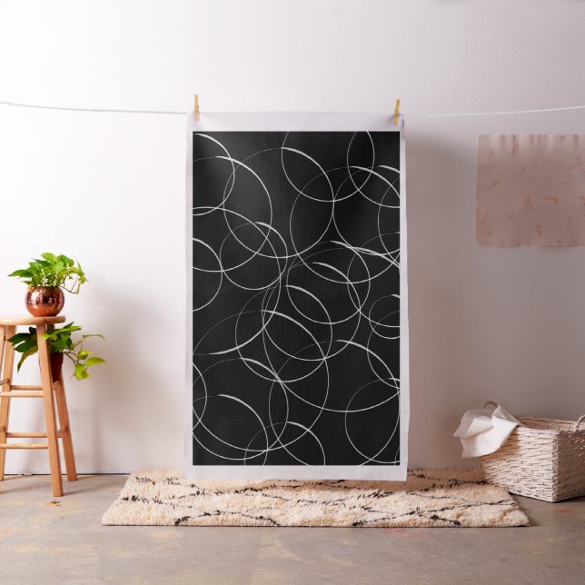Tissu Cercles blancs motif (In Situ)