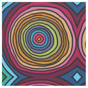 Tissu Cercles Colorés