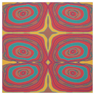 Tissu Cercles colorés d'inspiration primitive>Tissu de c