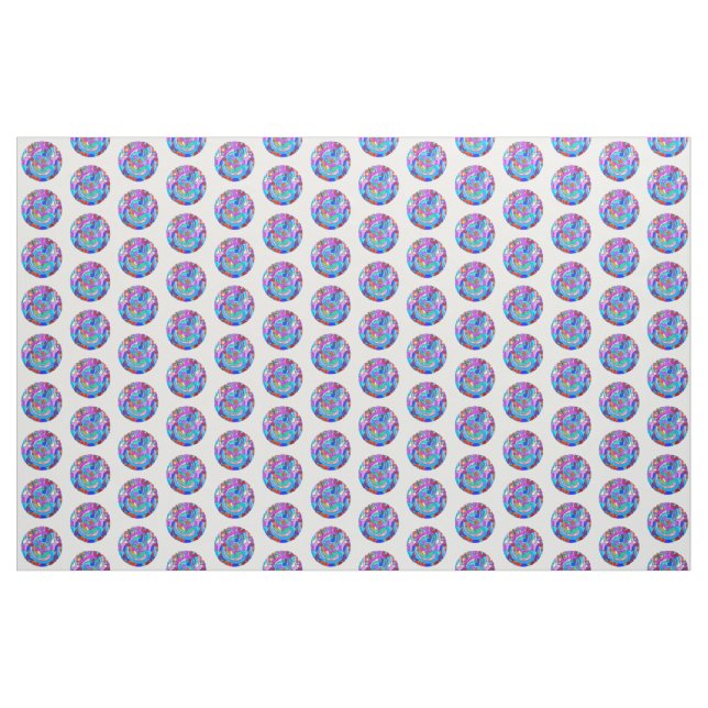 Tissu cercles d'amour super hippie (Yard)