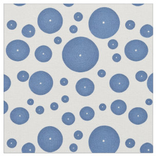 Tissu Cercles en tricot bleu sur un arrière - plan blanc