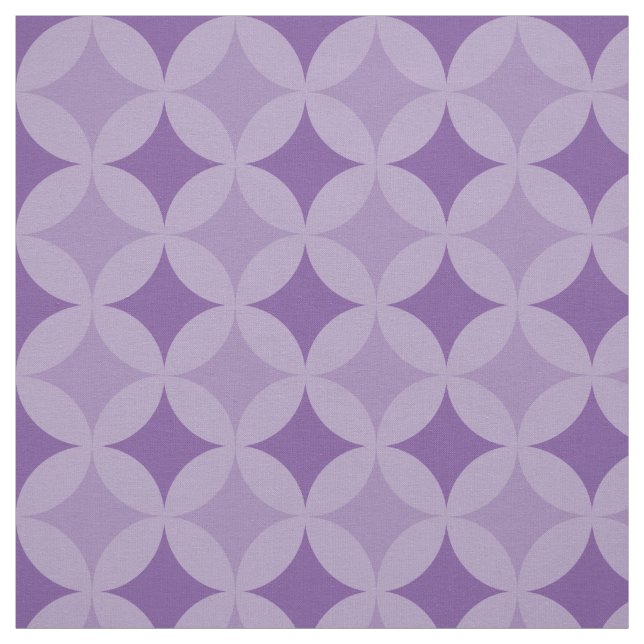 Tissu - Cercles et diamants en trois tons (Échantillon)