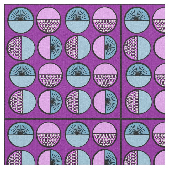 Tissu Cercles et étoiles (Fermer)