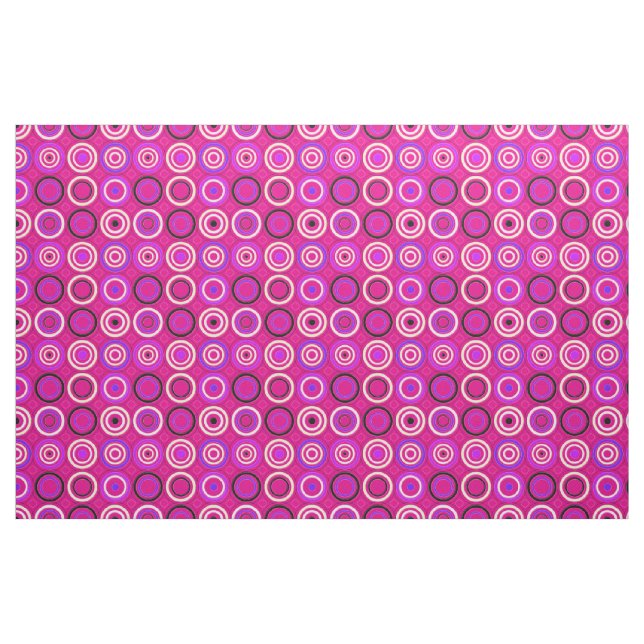 Tissu Cercles funky rose (Fat Quarter)
