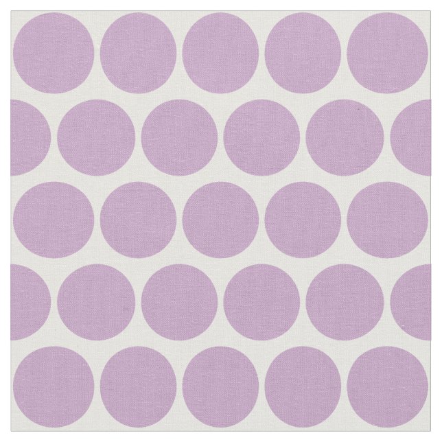 Tissu Cercles Lilac simples Motif sur blanc (Fermer)
