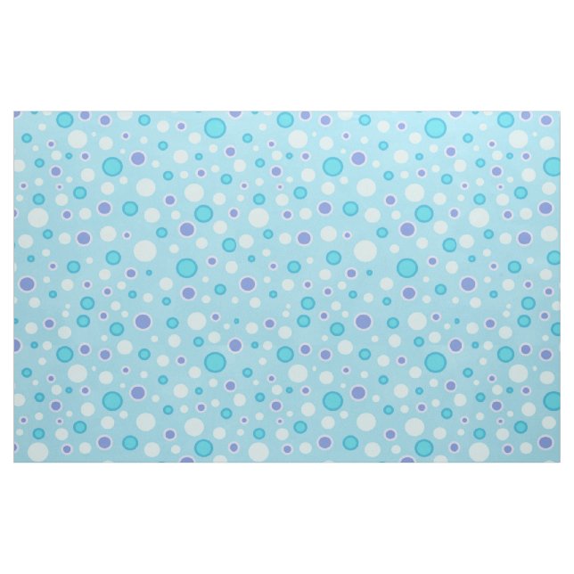 Tissu Cercles point Polka bleu (Fat Quarter)