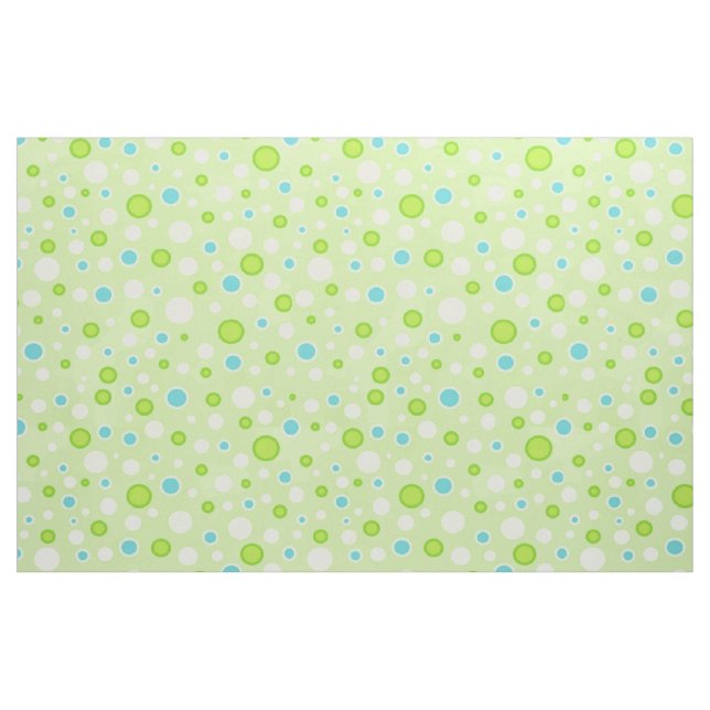 Tissu Cercles Pointe Polka Vert (Fat Quarter)