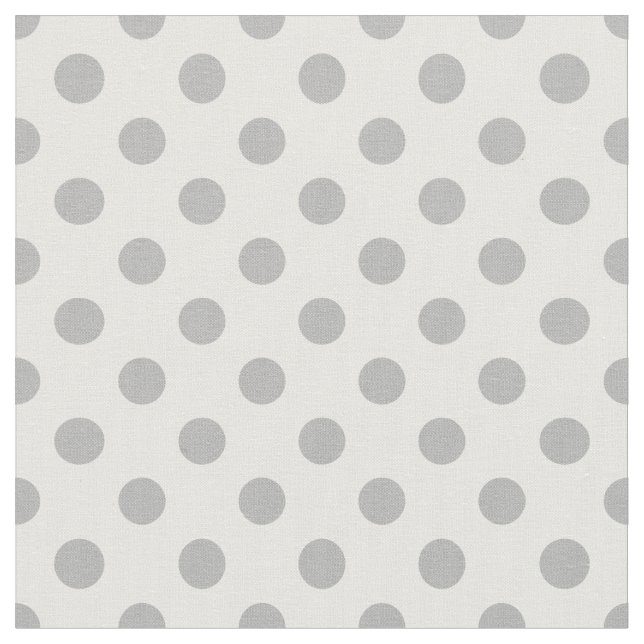 Tissu Cercles Pois gris chrome (Fermer)