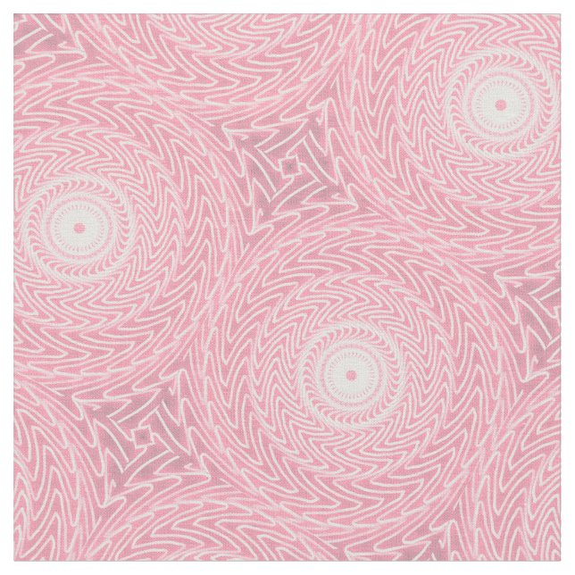 Tissu Cercles roses motif (Fermer)