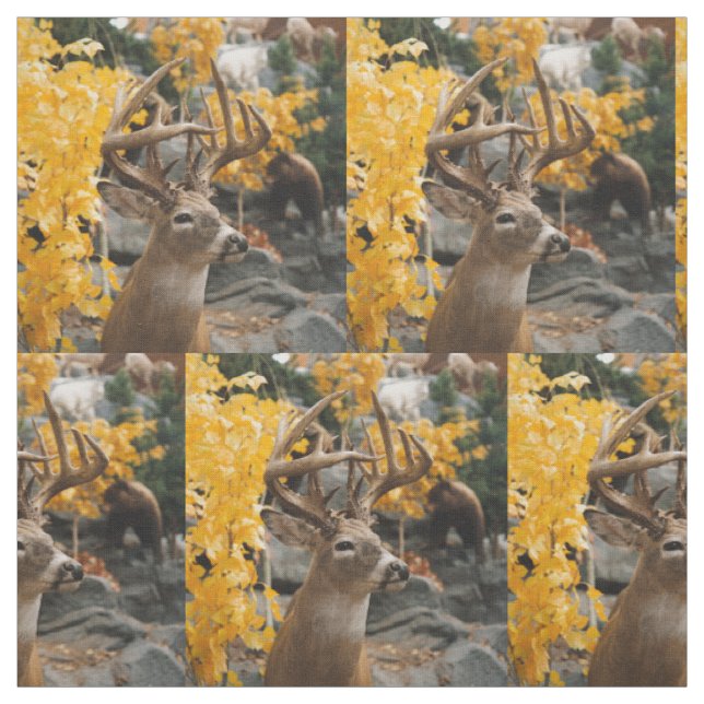 Tissu Cerfs communs de trophée (Échantillon)
