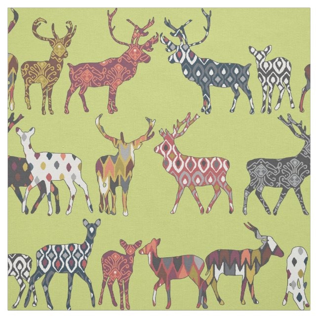 Tissu cerfs communs d'épice de pistache (Échantillon)
