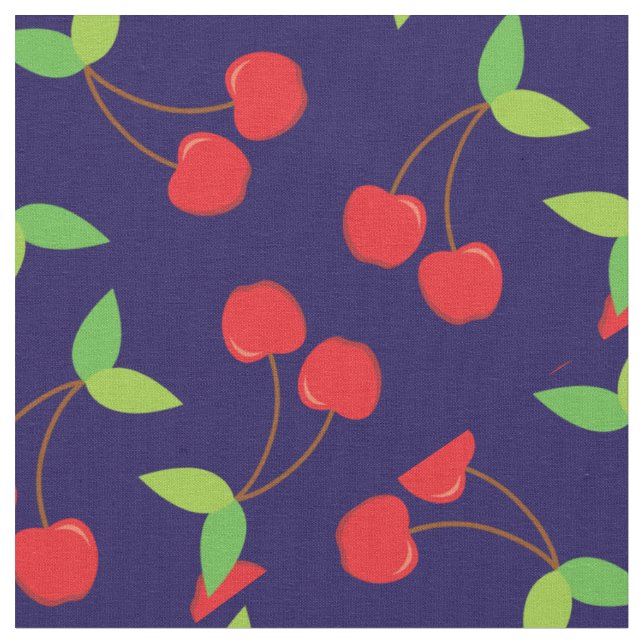 Tissu Cerise Cuite Fruit Cerises Cuisine (Fermer)