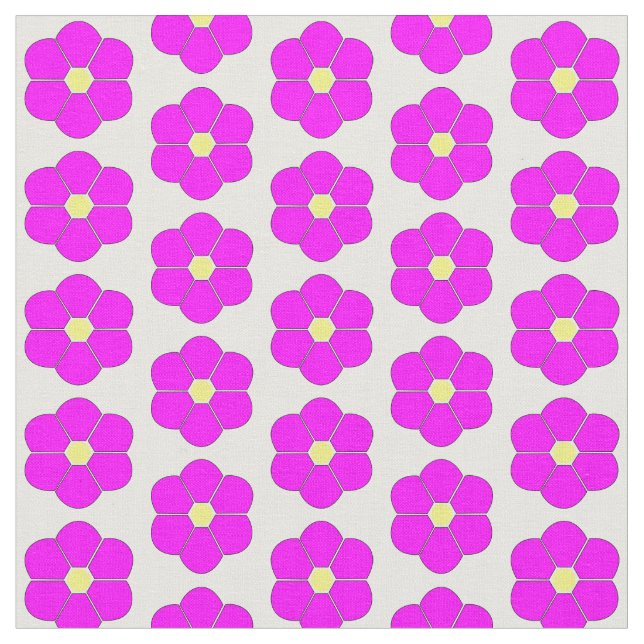 Tissu Cerise Rose Flowers Design (Fermer)