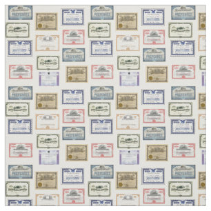Tissu - certificats du marché de Wall Street