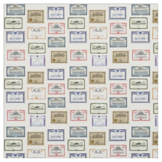Tissu - certificats du marché de Wall Street