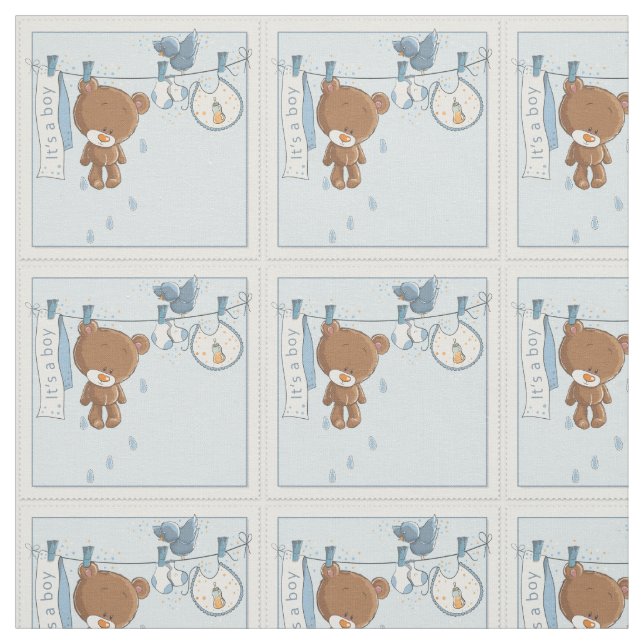 Tissu C'est GARÇON (Échantillon)