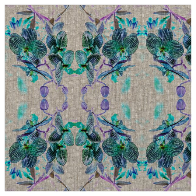 Tissu C'est une belle orchidée (Échantillon)