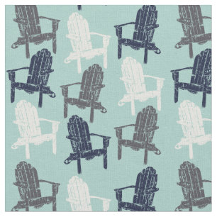 Tissu Chaises Adirondack en bois Marine, Motif bleu Aqua