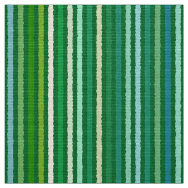 Tissu Chalk Stripes - Jade Green et Aqua (Échantillon)