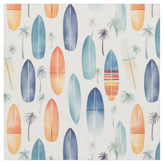 Tissu Chambres de surf sur l'ivoire (Fermer)