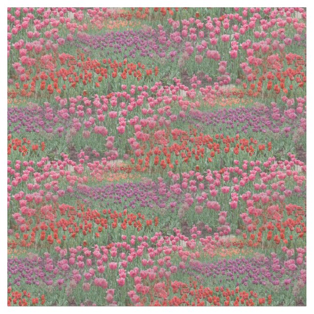 Tissu Champ De Tulipes (Fermer)