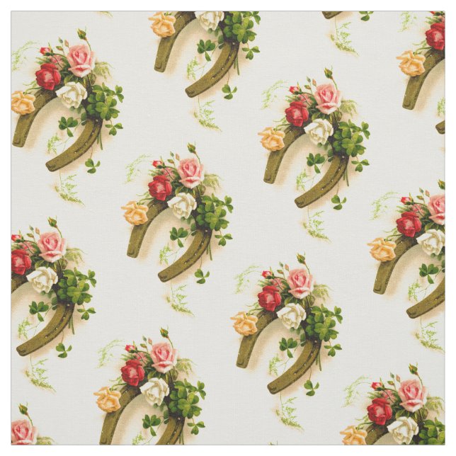 Tissu Chanceux fer à cheval (Échantillon)